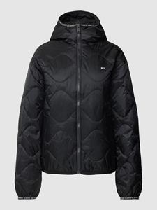 Tommy Jeans Gewatteerd jack met labelstitching, model 'QUILTED TAPE HOOD'