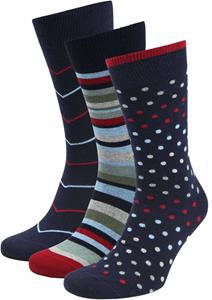 Socks Suitable Sokken 3-Pack Print Multicolour
