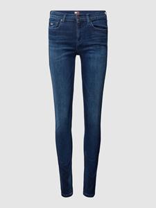 Tommy Jeans Skinny fit jeans met labelstitching, model 'NORA'