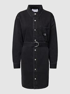 Calvin klein jurk belted utility denim