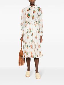 Ulla Johnson Reina blousejurk met ruches - Beige