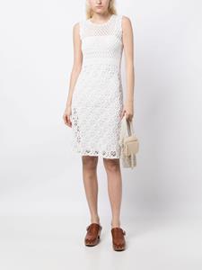 pradapre-owned Prada Pre-Owned Mouwloze midi-jurk - Wit