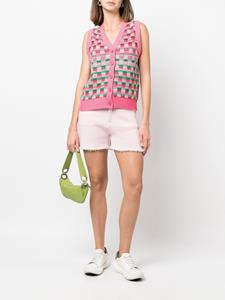 Barrie Fijngebreide shorts met franje detail - Roze