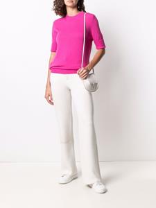 Barrie Flared broek met stikseldetail - Wit
