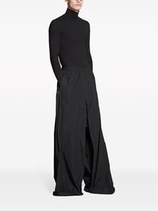 Balenciaga Broek met trekkoordtaille en wijde pijpen - Zwart