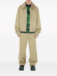 Burberry Katoenen broek met wijde pijpen - Beige
