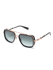 balmaineyewear Balmain Eyewear BPS 108E zonnebril met vierkant montuur - Zwart