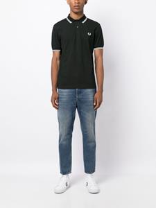 fredperry Fred Perry Poloshirt met contrasterende afwerking - Groen