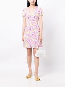 chanelpre-owned CHANEL Pre-Owned Mini-jurk met abstracte print - Paars
