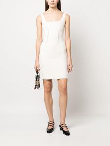 christiandiorpre-owned Christian Dior Pre-Owned 2010s mouwloze mini-jurk - Beige