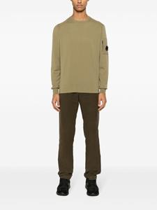 c.p.company C.P. Company Sweater met Lens-detail - Bruin