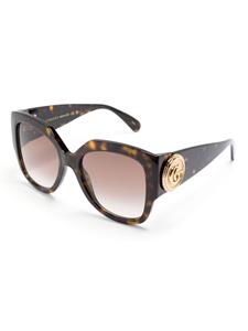 guccieyewear Gucci Eyewear Zonnebril met rond montuur - Bruin