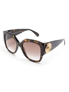 Gucci Eyewear Zonnebril met rond montuur - Bruin