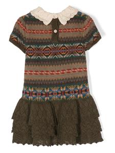 poloralphlaurenkids POLO RALPH LAUREN KIDS Gebreide mini-jurk - Groen