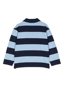 Gestreept poloshirt - Blauw