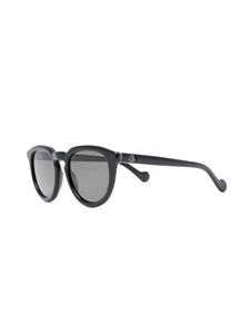 Moncler Eyewear Zonnebril met rond montuur - Zwart