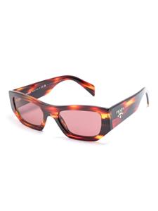 Prada Eyewear Zonnebril met rechthoekig montuur - Bruin