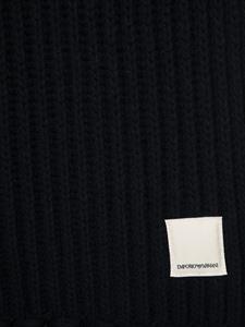 emporioarmani Emporio Armani Grofgebreide sjaal - Blauw