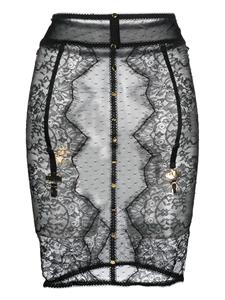 maisonclose Maison Close Rok met kant - Zwart