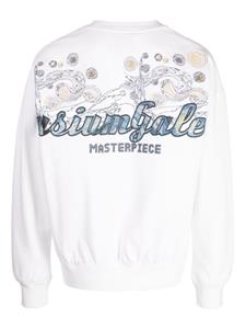 musiumdiv. Musium Div. Sweater met print - Wit