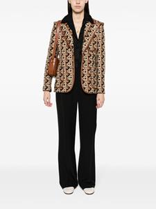 Casablanca Geplooide pantalon met verborgen sluiting - Zwart