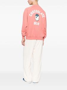 CHOCOOLATE Sweater met logoprint - Roze