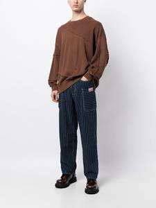 fivecm FIVE CM Sweater met geborduurd patchwork - Bruin
