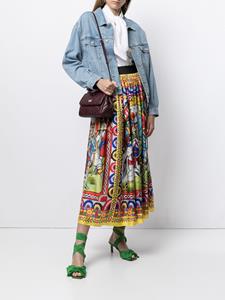 dolce&gabbana Dolce & Gabbana Midi-rok met print - Geel
