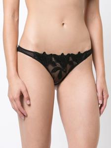 fleurdumal Fleur Du Mal String met borduurwerk - Zwart