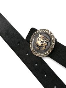 Just Cavalli Leren riem - Zwart