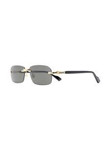 Gucci Eyewear Zonnebril met rechthoekig montuur - Zwart