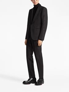 Zegna wool-mohair tailored trousers - Zwart
