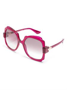 guccieyewear Gucci Eyewear Zonnebril met vierkant montuur - Paars