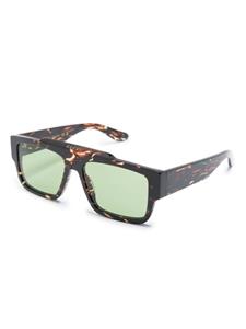 Gucci Eyewear Zonnebril met vierkant montuur - Bruin