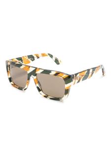 Gucci Eyewear Zonnebril met vierkant montuur - Zwart