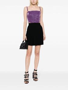 chanelpre-owned CHANEL Pre-Owned 1989 mini-plooirok - Zwart