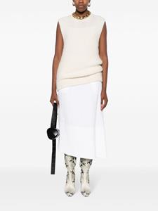 jilsander Jil Sander Asymmetrische midi-rok - Wit