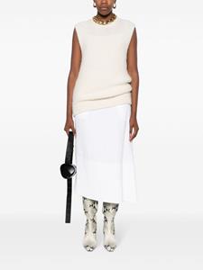 Jil Sander Asymmetrische midi-rok - Wit