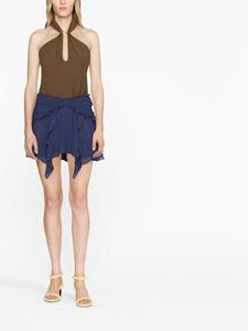 ISABEL MARANT Mini-rok met ruches - Paars