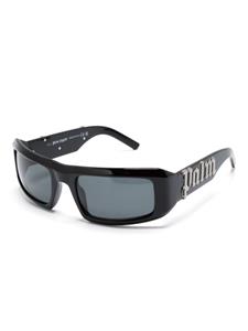 palmangelseyewear Palm Angels Eyewear Zonnebril met rechthoekig montuur - Zwart