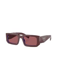 pradaeyewear Prada Eyewear Zonnebril met rechthoekig montuur - Rood