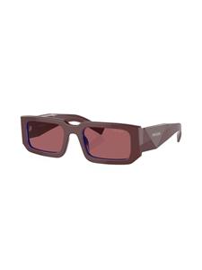 Prada Eyewear Zonnebril met rechthoekig montuur - Rood