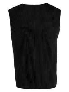 Homme Plissé Issey Miyake Geplooide top - Zwart