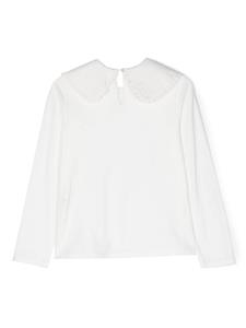 Shirt met Peter Pan kraag - Wit