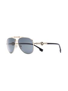 versaceeyewear Versace Eyewear Medusa Head zonnebril met piloten montuur - Zwart