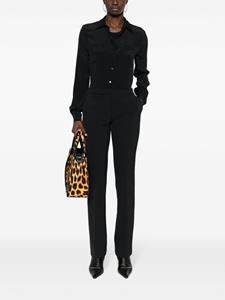 PINKO pleated flared trousers - Zwart