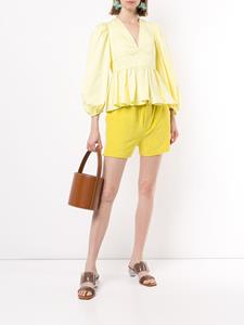 hermèspre-owned Hermès Pre-Owned 1990s high waist shorts - Geel