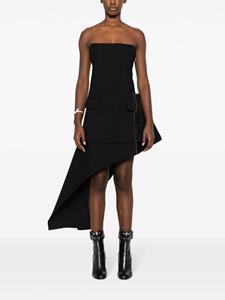 Sacai Strapless mini-jurk - Zwart