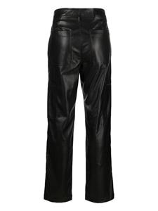 DKNY Broek van imitatieleer - Zwart