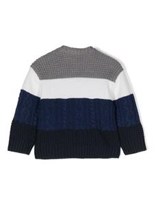 Trui met colourblocking - Blauw